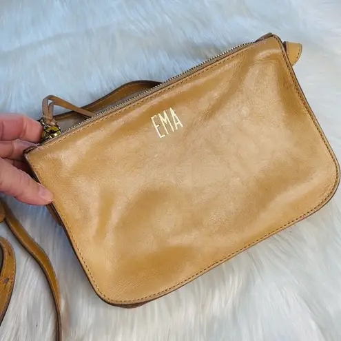Madewell Nude Leather Simple Crossbody Bag Tan