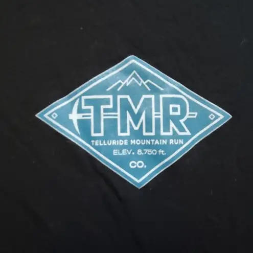 The Mountain Telluride Run Colorado Women T Shirt Medium Petite Black Top Running