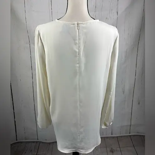 Elie Tahari Elegant Women’s Keyhole Blouse Tunic Longsleeve