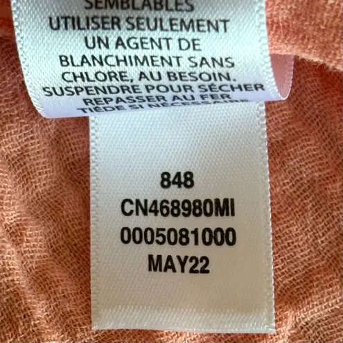 Caslon XL Cotton Gauze Tank Top NWOT In Coral Adjustable Strap