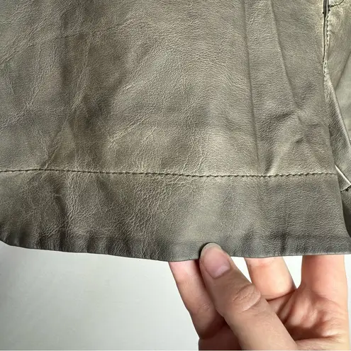 Anthropologie Pilcro quilted vegan breather mini shorts in bronze hue size 25 Tan