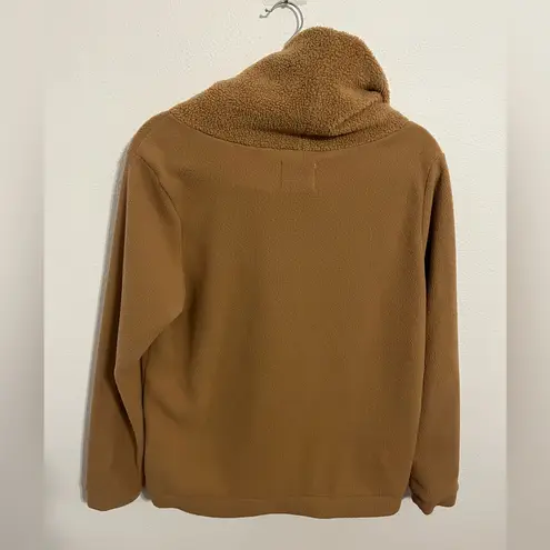 DUDLEY STEPHENS Park Slope Turtleneck in Camel Color Size Large Brown