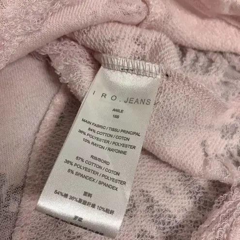 IRO  Jeans Anile destroyed sweatshirt sweater sz XS pink thumbnail 7