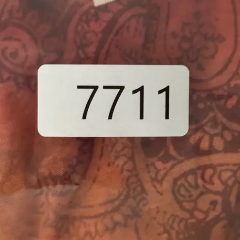 Susan Lawrence Top L Boho Paisley Floral Tiered Ruffle Cottagecore Hippie Y2K