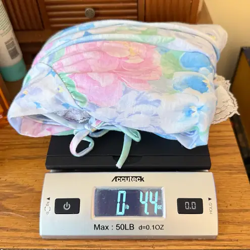 Vintage Petra Fashions Pastel Floral Nightgown Women’s Size Large USA Made Blue