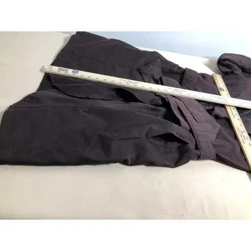 Sistè’s Made In Italy Pea Coat Purple SM Pocket Long Sleeve Open Wool Blended