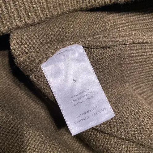 We Wore What Cropped Sweater shoulder pads olive green small oversized like new