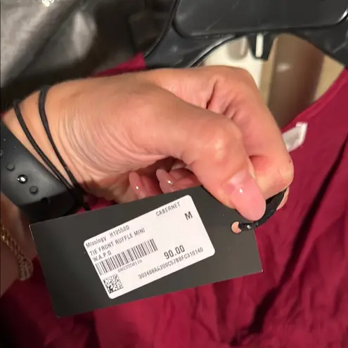 Mixology  were all pretty girls dress ruched the front ruffle mini medium NWT - Image 4