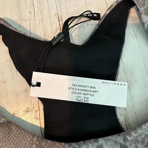 Koral Tax Infinity Sports Bra Snakeprint Size Small Reptile