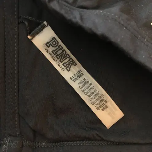 Victorias Secret PINK Bandeau Bra Tube Top Logo Black Gold S