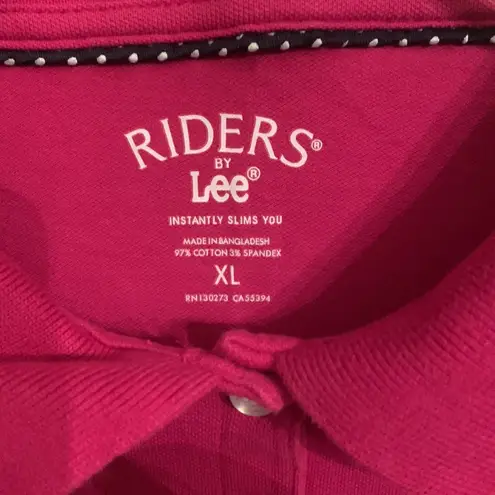 Riders By Lee slimming sleeveless polo XL