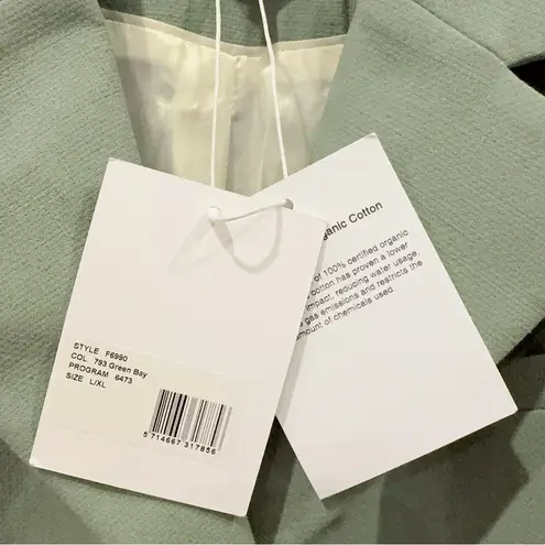 Ganni Organic Cotton Oversize Blazer Jacket Sage Green L/XL NWT