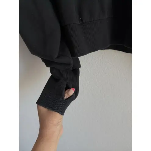 Free People  FP Movement Women's Large Black Stripe High Jump Full Zip Jacket