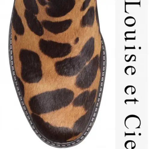 Louise et Cie New  Zareb3 Genuine Calf Hair Platform Bootie Multi Leopard Boot 6