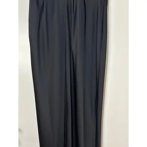 Ramy Brook Quinn Plunge-Neck Gown Dress Black Size 10 NWT Bold Front Slit