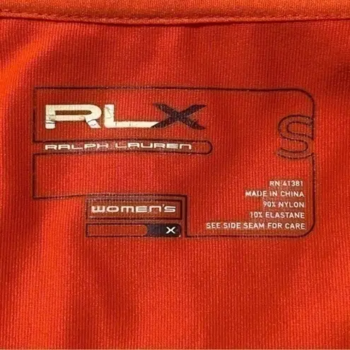 RLX Ralph Lauren Women’s Size S Orange Full Zip Performance Jacket