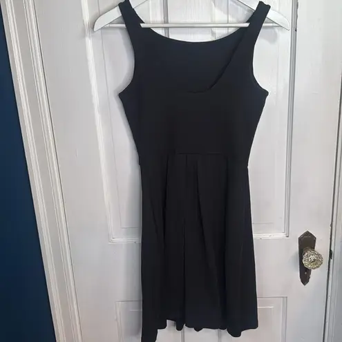 Susana Monaco Fit & Flare Tank Mini Dress Black Sleeveless Dress W1311 Sz S