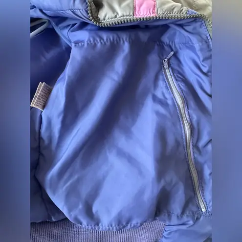 Vintage ‘80s Skyr Gray, Purple & Pink Full Zip Insulated Puffer Ski Jacket Gray Size M