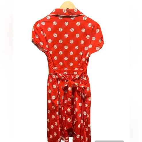 Lounge Fly Stitch Shoppe Desy Coca Cola Bottle Cap Print Dress Size Medium