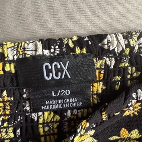 City Chic CCX sz 20 short sleeve v-neck adeline in ditsy bloom dress