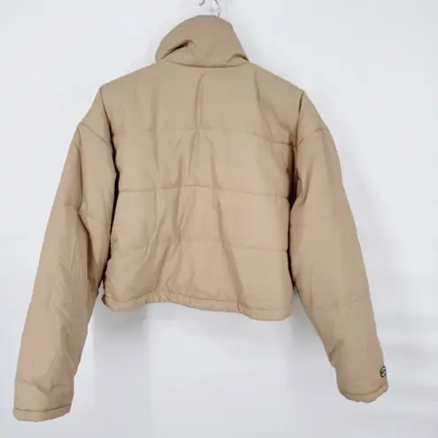 The Fifth Label Remake Puffer Tan Cropped Jacket Boxy XS