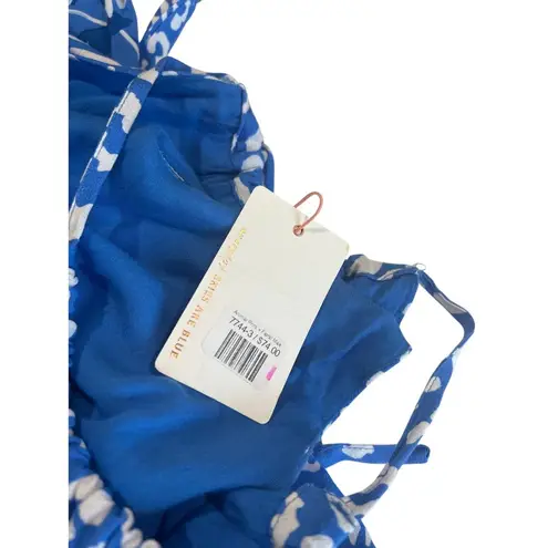 Skies Are Blue Maxi Sundress Womens Size M 56"L Blouson Flowy Coastal Travel NEW