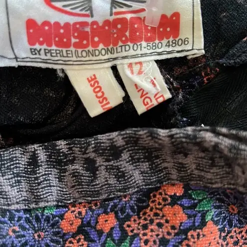 Mushroom by Perlei London Vintage Floral Midi Skirt XS Boho Gipsy Patchwork
