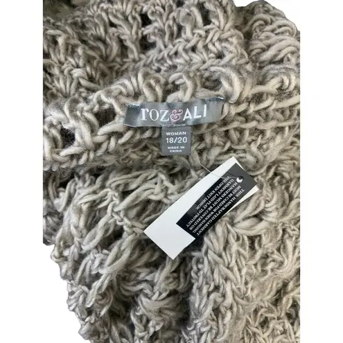 Roz & Ali Women's Latte Knitted Cardigan