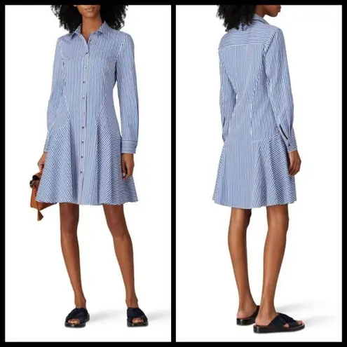 Derek Lam ππ Blue Pin Stripe Shirtdress ~ Blue White 40 EUC Minimalist Chic