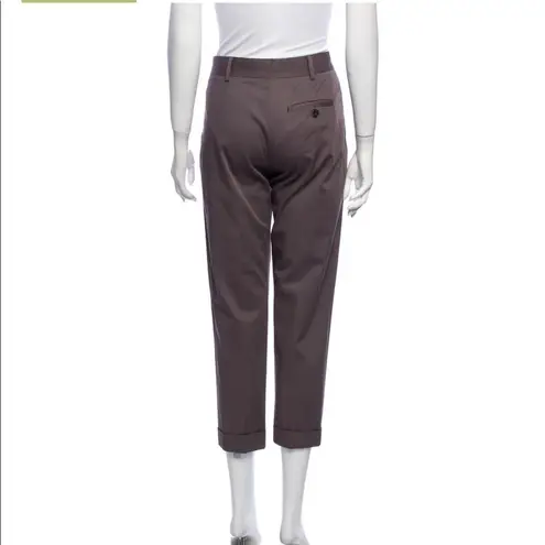 Stella McCartney Straight Leg Cuffed Ankle Pants 4
