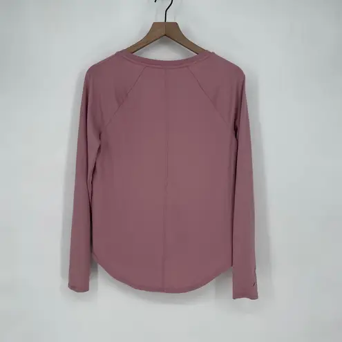 All In Motion Long Sleeve Athletic Top Dusty Rose Pink Raglan Crewneck Size S