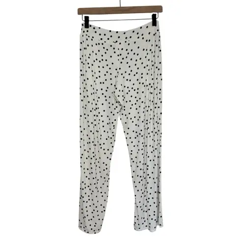 Soma NWT Cool Nights Soft Jersey Pajama Pants in White Polka Dot - Size XS
