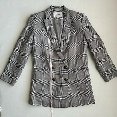 Emerson Fry Women’s Black White Plaid Lee Blazer Jacket 00