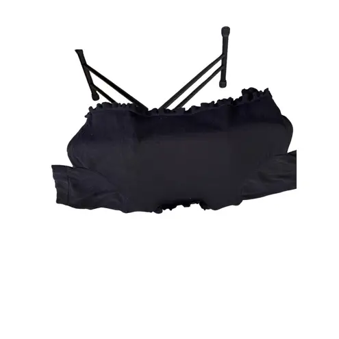 Karin Stevens KSL Black Ruffle Trim Shrug Cardigan 1X