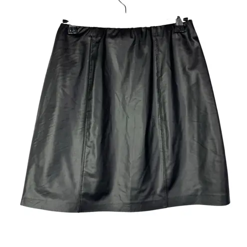 Olive & Oak Boutique Black Faux Leather Mini Skirt S