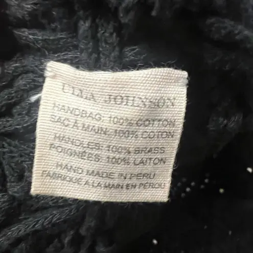 Ulla Johnson Black Kala tote with brass handles