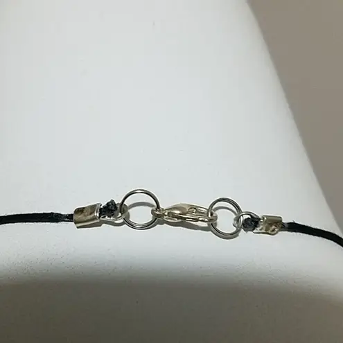 Black & Silver Colored Beach Necklace (18") Black