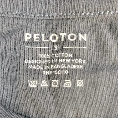 Peloton Grey Tie Dye Studio Side Slit Floral Graphic Muscle Tank Size S