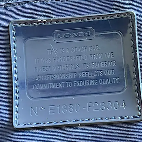 Coach Crossbody Signature Foldover - Khaki/Navy F23304 Jacquard Tote