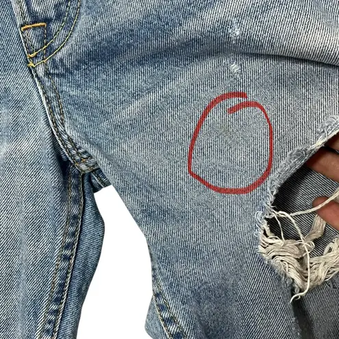 GRLFRND Karolina Distressed Jeans Women’s Size 27 Light Wash Petite High Rise