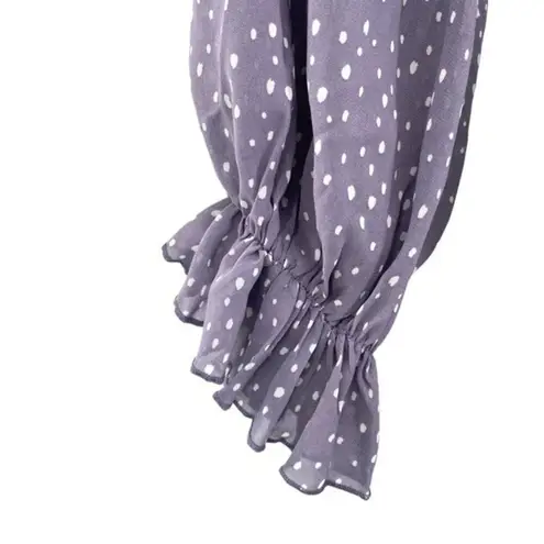 Fourteen & 9th Polka Dot Ruffle Open Back Dress