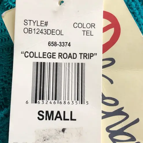 Olsenboye Vintage Teal Lacy Dress Size Small w/Long Sleeves