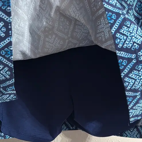 Rafaella Blue and Black Mini Skort Skirt