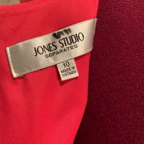 Jones Studio pink dress sz 10 belt career summer