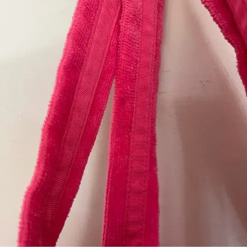 Victoria's Secret  Women's Tote Bag Purse Pink Color Tassels Velvet Cotton Blend