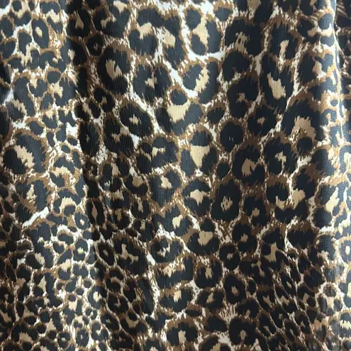 Wishful park #353  sheer animal printed adjustable sleeve top size small