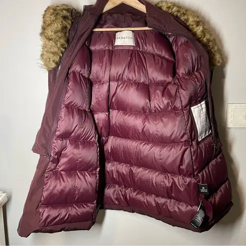 Babaton  Aritzia Julian Down Faux Fur Parka Purple Aubergine Medium