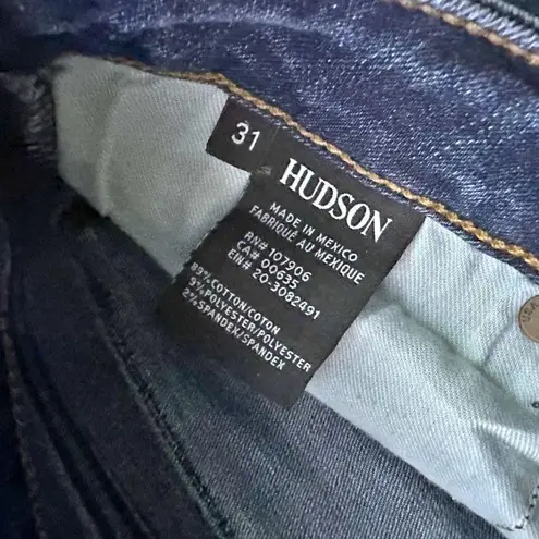 Hudson Jeans  | Straight Cut Jeans Rolled Cuff High Rise | Size 31, 12