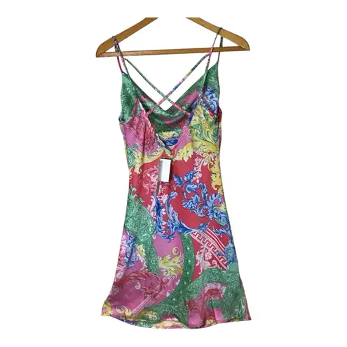 Discovery NWT Timing Size M Whimsigoth Baroque Floral 90s Slip Dress Lingerie Outerwear