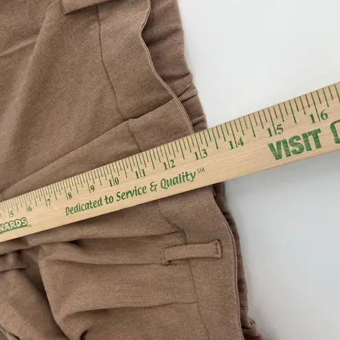 A New Day  Women's Tan Pleated Wide Leg Pants Elastic Waist Size 16 - Image 6